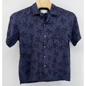 Vintage Two Palms Hawaiian Shirt Men's Rayon Size L Aloha Made in Hawaii